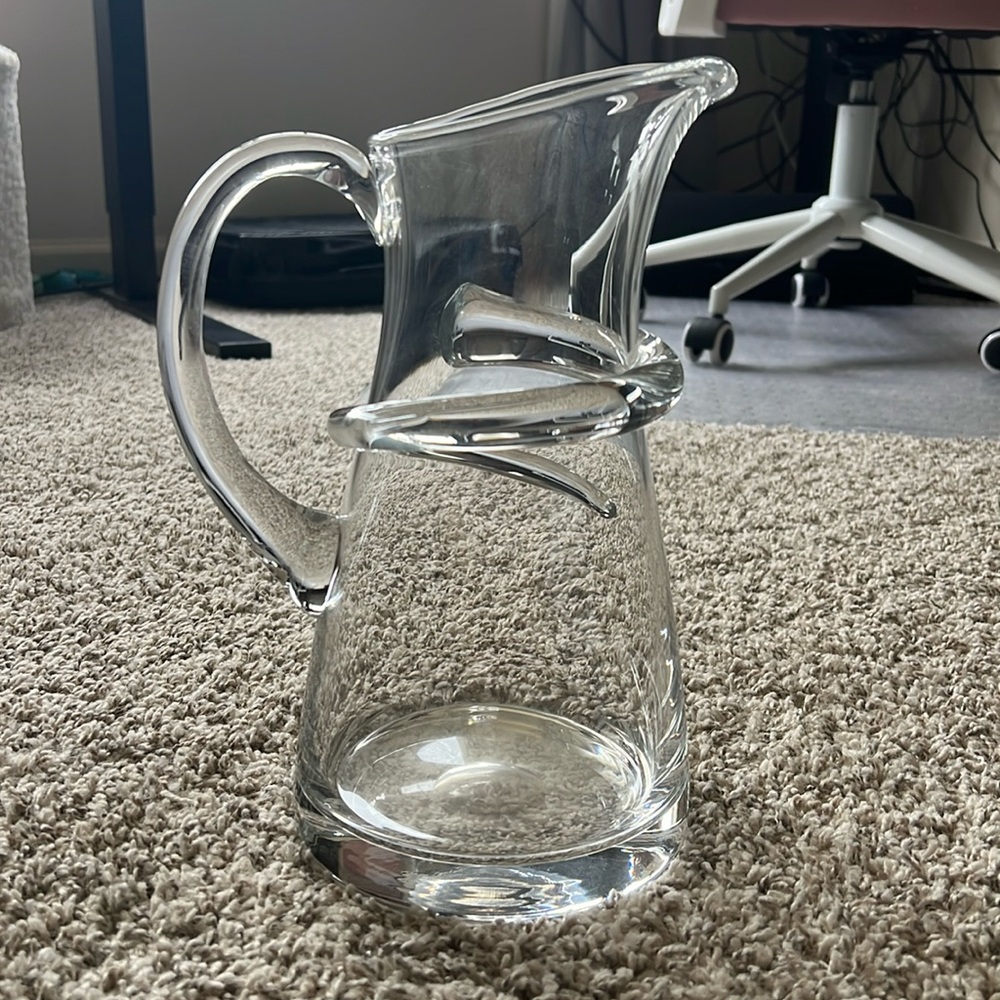 Miller Rogaska Crystal by Reed & Barton Glass Pitcher POLAND